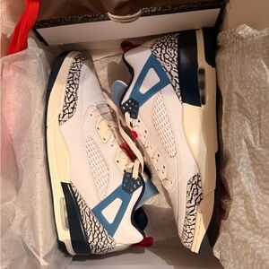 Air Jordan Spizike Low “White/ University Blue”